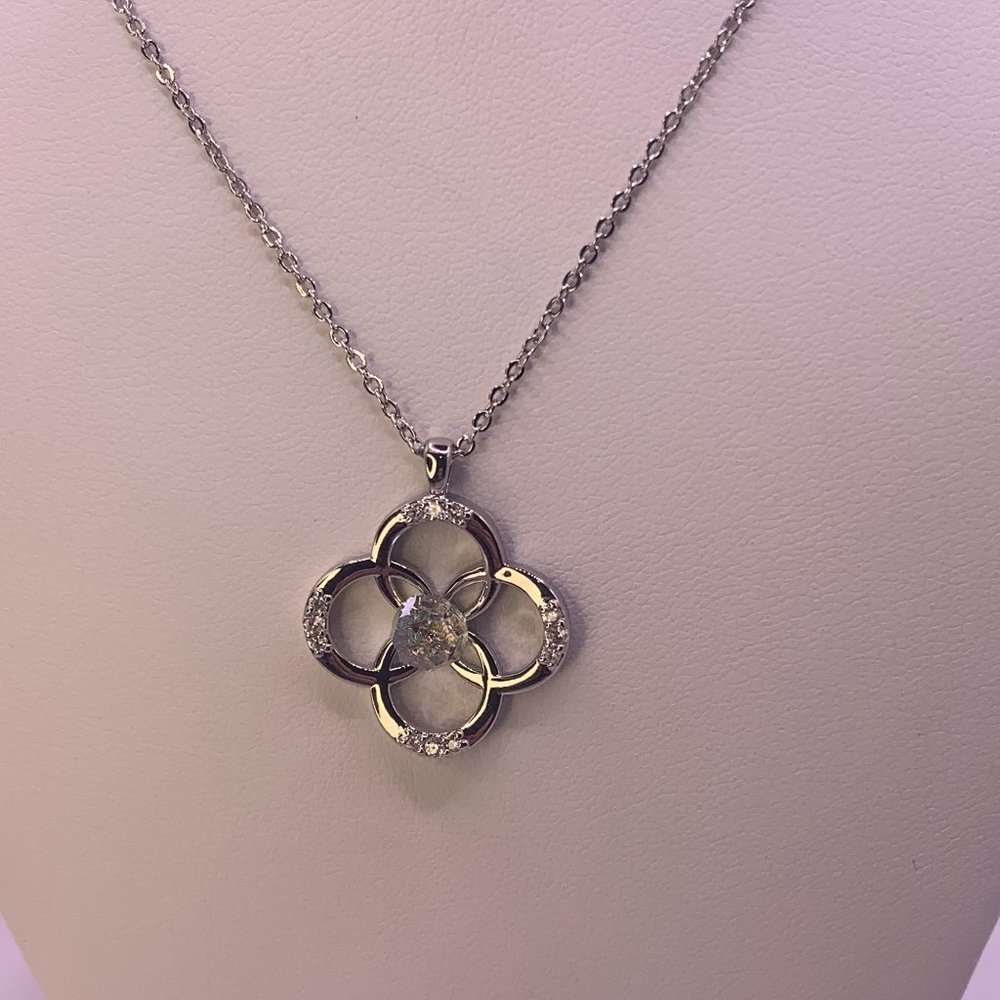 4 Ring Swarovski Crystal Elements Necklace